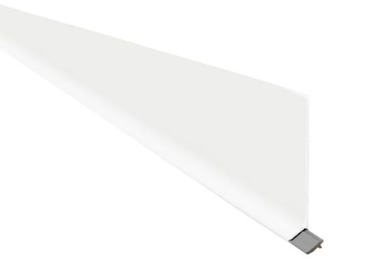 Designbase-SL Wall Base Profile DESIGNBASE-SL - Aluminum Matte White 3-1/8" (80 mm) x 8' 2-1/2"