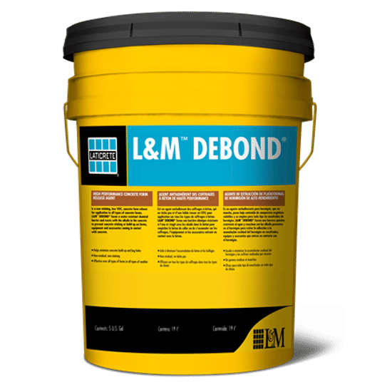 L&M Debond Additif pour béton 5 gal