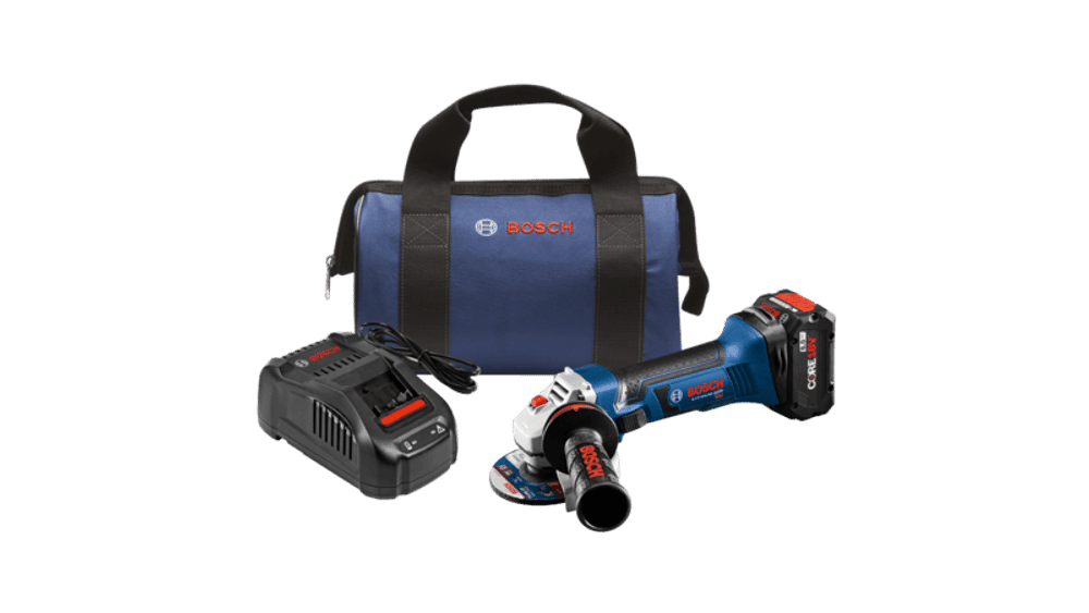 Bosch Angle Grinder Kit with Compact Battery Core 18V 4.0Ah 4 1 2