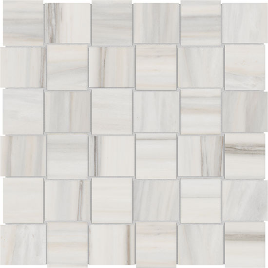 Porcelain Mosaic Mayfair Zebrino Basketweave Matte 2" x 2"