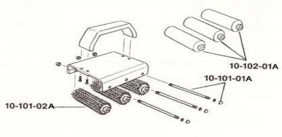 Wood Roller for 10-102 (Pack of 3)