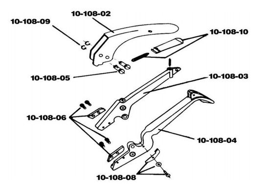 2 Blade Clamps and 4 Screws for 10-108