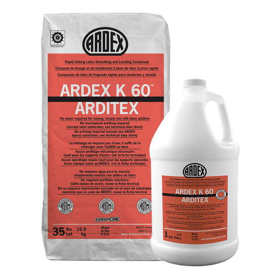 Rapid Setting Latex Smoothing and Leveling Compound Kit K 60 ARDITEX (Pack of 36)