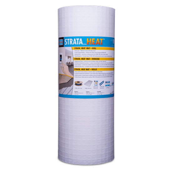 Floor Heating Uncoupling Membrane Sheet Strata-Heat Mat 31" x 39" (8.6 sqft)
