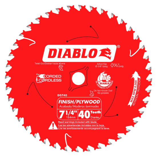 Framing Saw Blade 40 Tooth 7-1/4"