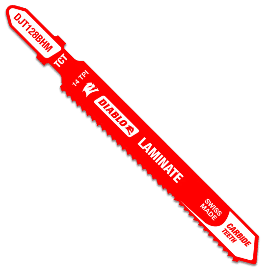 T-Shank Jigsaw Blade 14 TPI Carbide for Laminate 3-5/8"