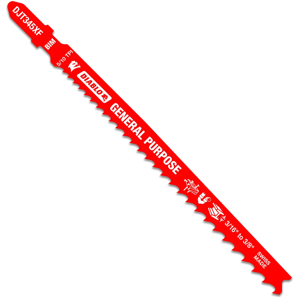 Pack de 5 lames scie sauteuse AEG 55mm métal T118A
