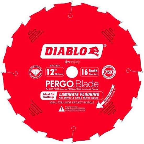 Laminate Flooring Saw Blade PergoBlade 16 Tooth 12"