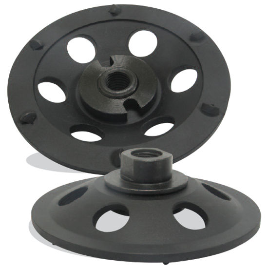 PCD Cup Wheel, Single Row, 9 Segment 7" x 5/8"-11"