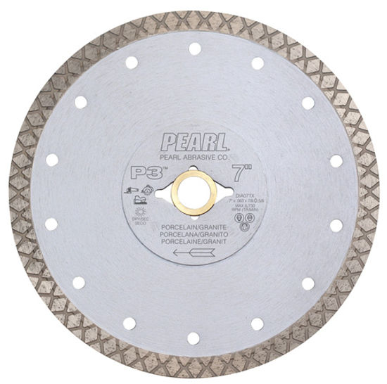 Pearl Abrasive P5 Thin Turbo Mesh Blade, Quad Hole 4.5 x 0.048 x