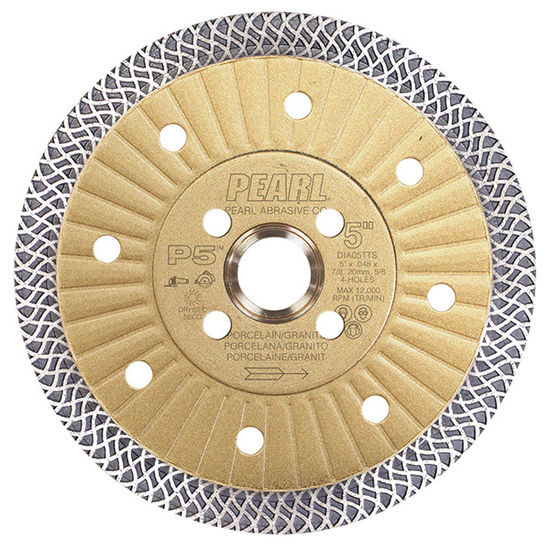 Pearl Abrasive - P5 Thin Turbo Mesh Blade, Quad Hole 4.5