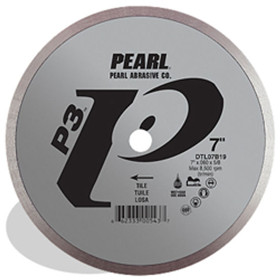 P3 Gen. Purpose Flat Core Turbo Blade, 12mm Rim 4 1/2" x 0.060" x 7/8", 5/8"