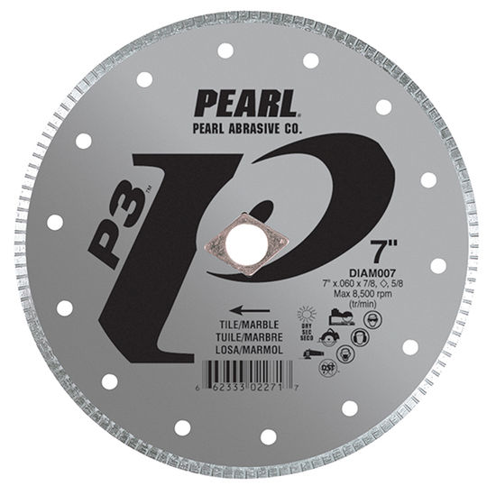 P3 Lame pour tuile et marbre. 5 mm Rim 4" x 0.060" x 20 mm. 5/8"