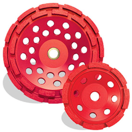 P2 Pro-V Concrete & Masonry Swirl Cup Wheel, 8 Segments 4" x 5/8" - 11"