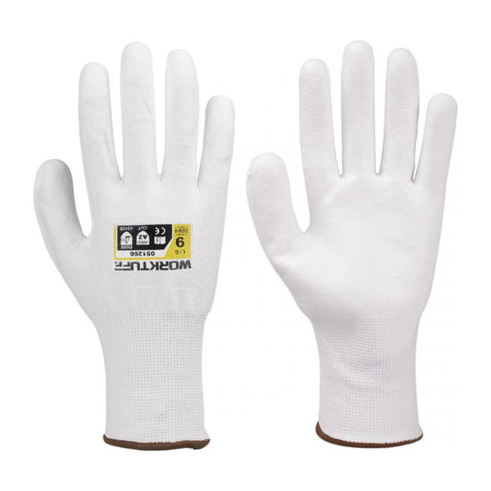 Gloves ANSI A2 Cut Resistant White - S