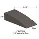 Vinyl Reducers #TB1 Peppercorn 3/8" material to floor 1-1/2" x 12'