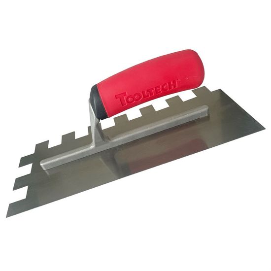 Square-Notched Trowel 4-1/2" x 11" Tooltech 3/4" x 3/4"