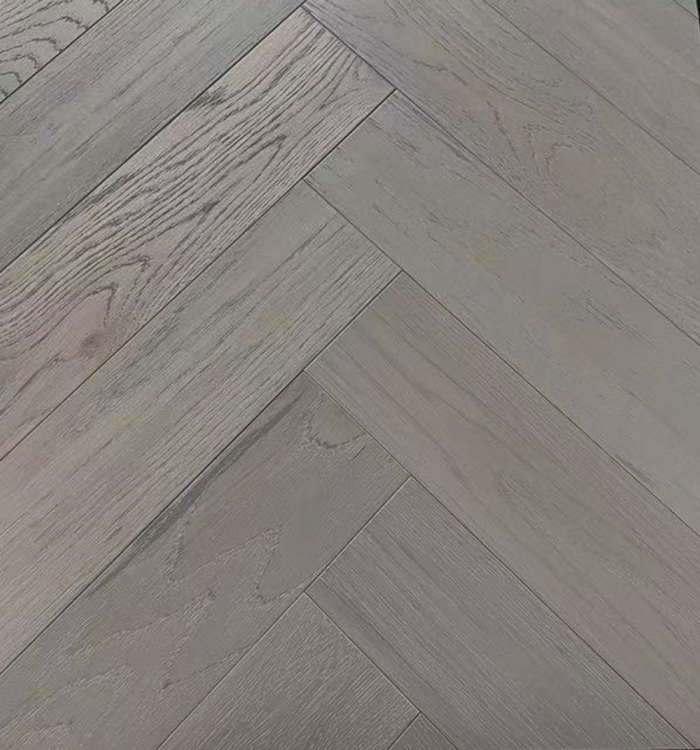 Vidar Engineered Hardwood Herringbone Silver Stone Select 5" 3/4" (21
