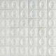 Tuiles murales Gleeze Bianco lustré Egg 3D 3-15/16" x 3-15/16"