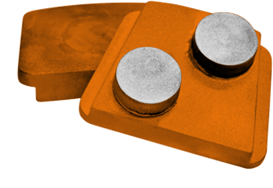 Extra-Hard Grinding Pad with 2 Round Diamond Segments 40 Grit for PHX21/D21/D28