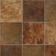 Vinyl Sheet Lifetime Alamo Stone Dark Rust 12' - 3 mm (Sold in Sqyd)