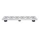Linear Shower Drain with Grill Design Grate ToWo Eco Brushed Stainless Steel 3" x 3-1/8" x 36"