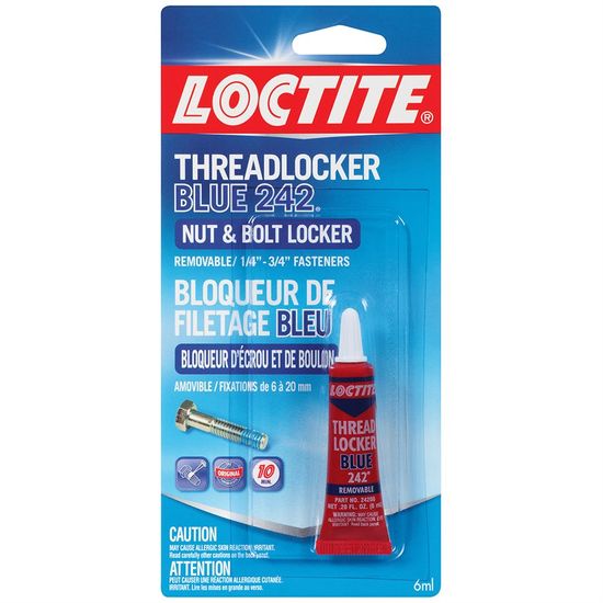 Nut & Bolt Locker Loctite Threadlocker Blue 242 - 6 ml