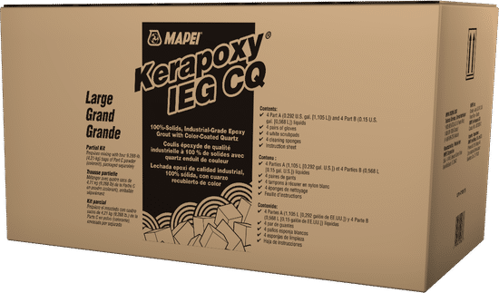 Kerapoxy IEG CQ Coulis époxy qualité industrielle Trousse grand format