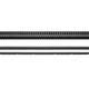 KERDI-LINE Linear Floor Drain with Square Grate Design Brushed Stainless Steel (V4) Matte Black 3/4" x 27-9/16"