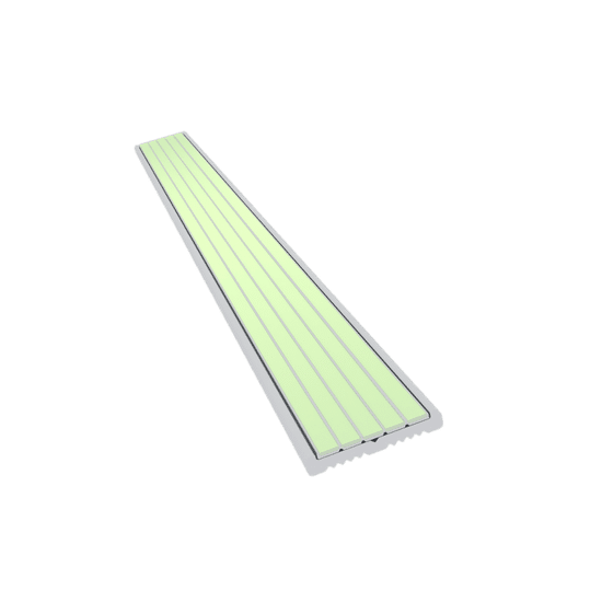 Ecoglo T5-G6001 Photoluminescent Guidance Strip with Aluminum Channel 0.6" x 10'