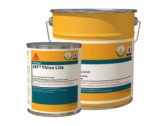 Epoxy Coating Sikafloor-261 Ca Thixo Lite RAL 7030 Stone Grey Part A + B - 30 L