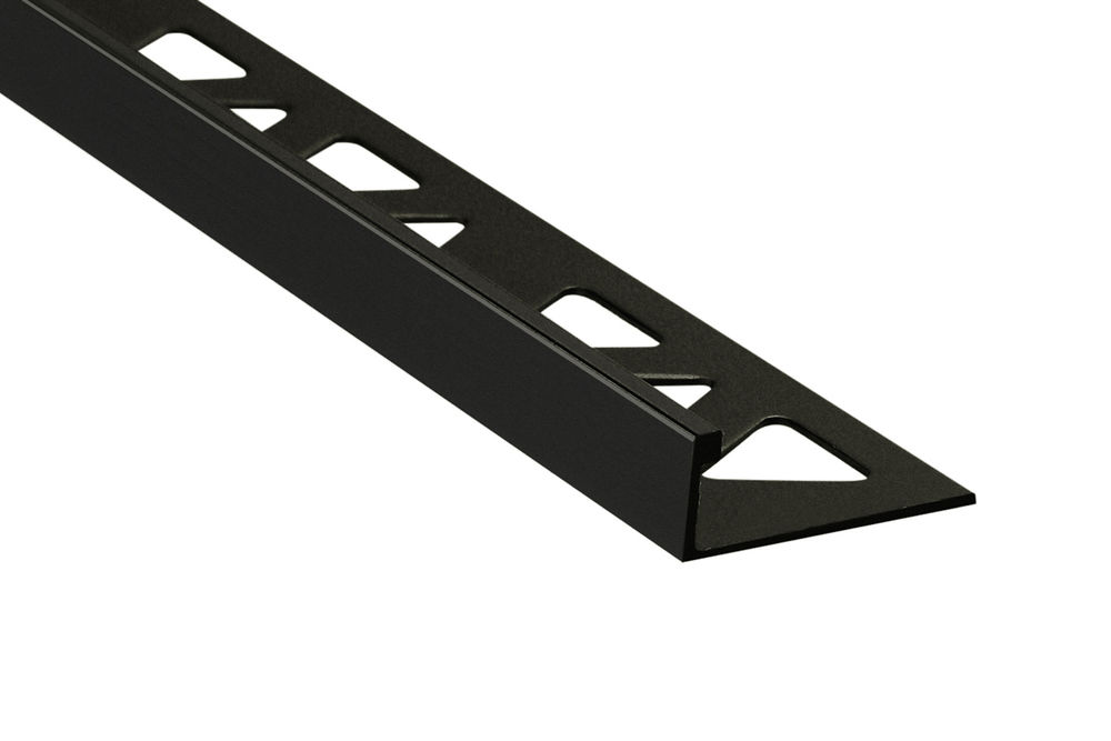 Prova Tile Edge Trim ProCoat Powder Coated Aluminum Matte Black (10