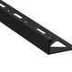 Tile Edge Trim Pro-Coat Powder Coated Aluminum Matte Black - (12.5 mm) 1/2" x 8'
