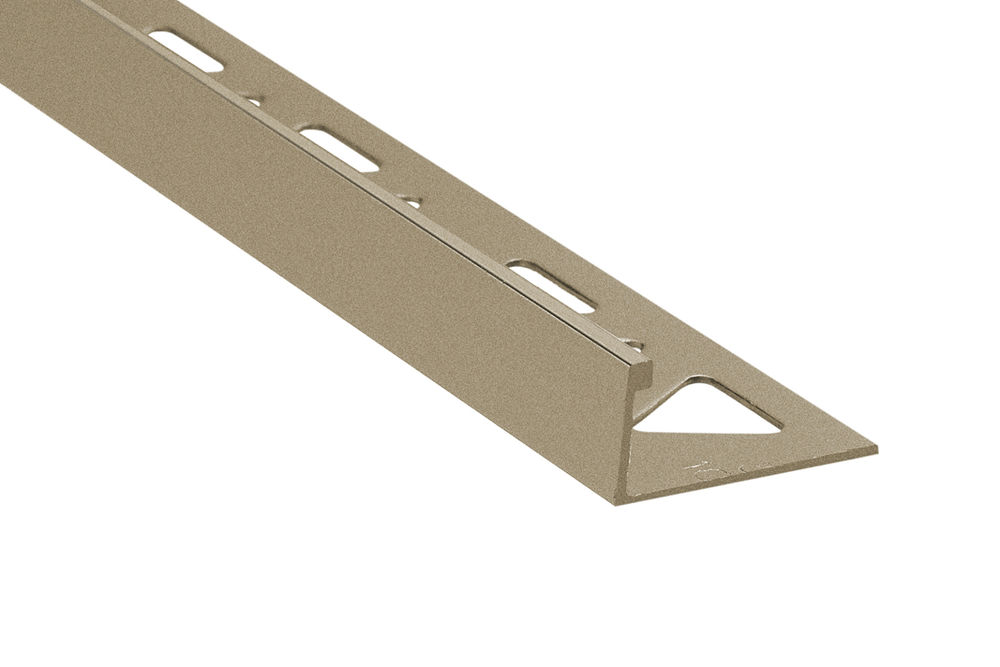 Prova Tile Edge Trim ProCoat Powder Coated Aluminum Matte Titanium