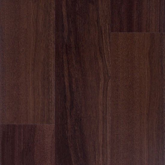 Vinyl Planks Sonata Wood Sapele Mahogany Dark Brown Glue Down 6" x 48"