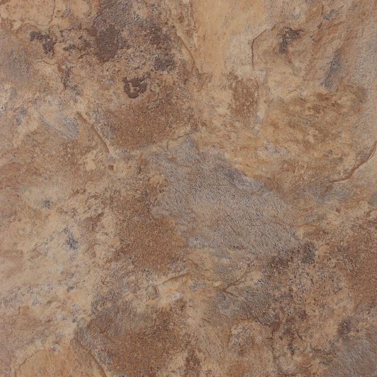 Tuiles de vinyle Sonata Stone ardoise rustique brun pâle Collé au sol 18" x 18"
