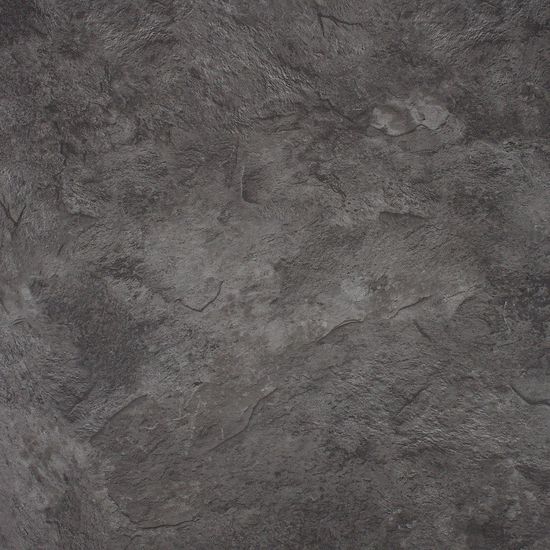 Tuiles de vinyle Sonata Stone ardoise rustique gris foncé Collé au sol 18" x 18"