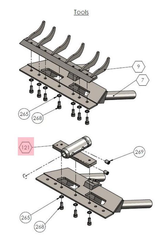 Tile Chisel Holder Attachement for The Bull Electric Scraper