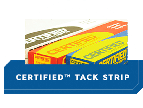 Certified 7/8" Tack Strip for Wood Subfloor - 3/4" x 13 Gauge Nails - 400 feet