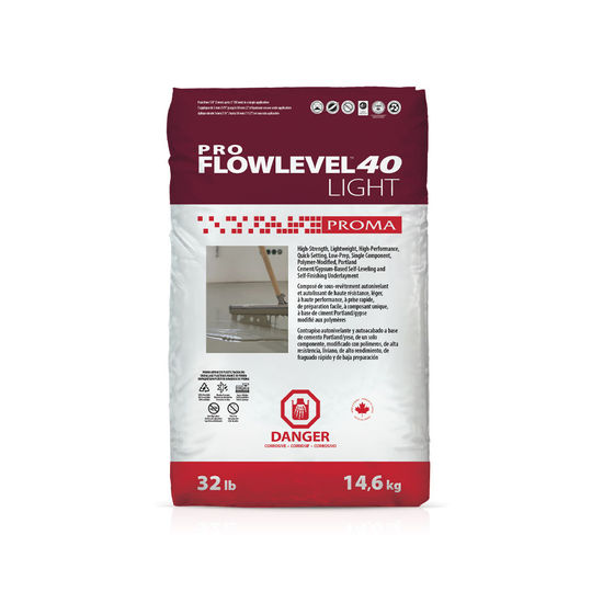 Self Leveling Underlayment Pro Flowlevel 40 Light 32 lb