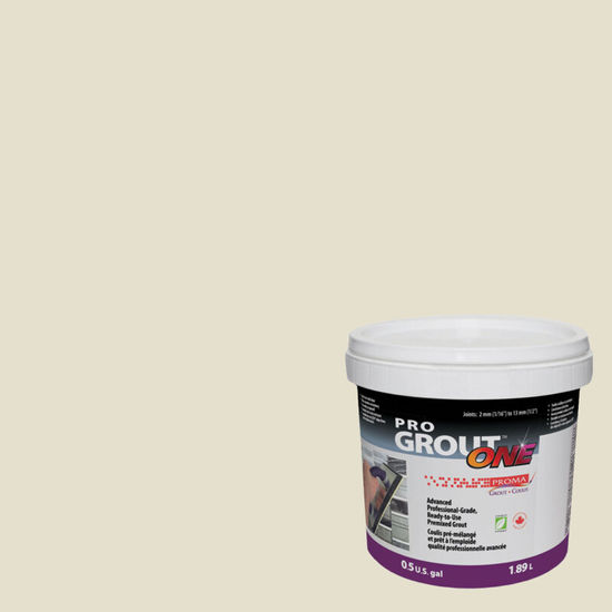 Premixed Grout Pro Grout One #52 French Vanilla 0.5 gal