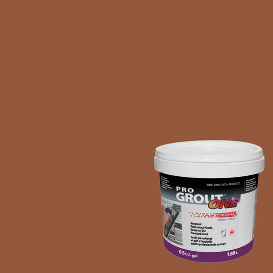 Premixed Grout Pro Grout One #14 Terra Cotta 0.5 gal