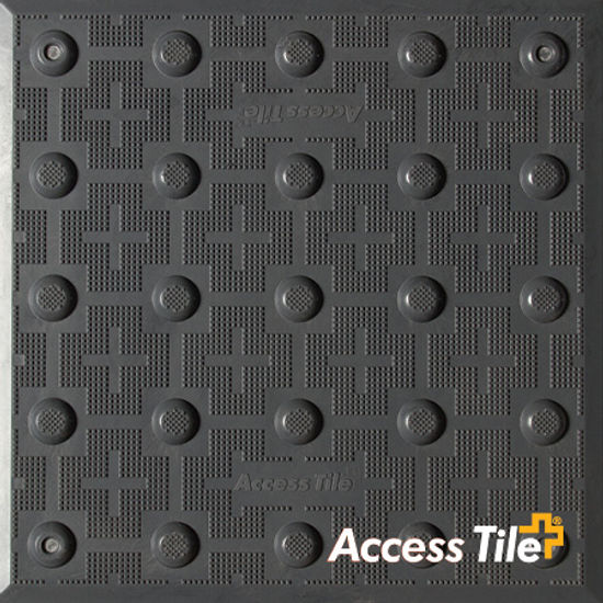 Access Tile Surface Applied #17038 Onyx Black 12" x 24"