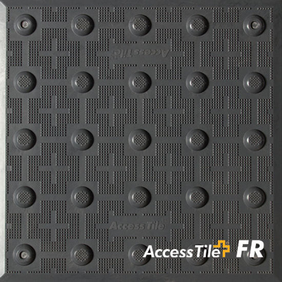 Access Tile Carreau de guidage ignifuge à appliquer en surface #17038 Noir onyx 12" 48"