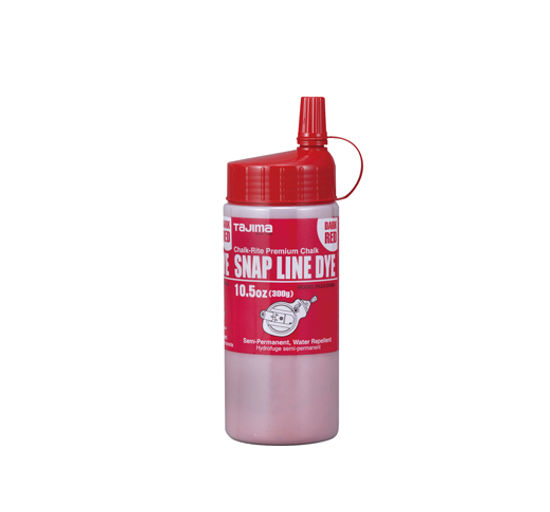 Snap Line Dye permanent marking powder chalk ultra-fine - 10.5 oz. Dark Red