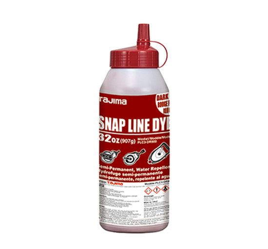Snap Line Dye permanent marking powder chalk ultra-fine - 32 oz. Dark Red