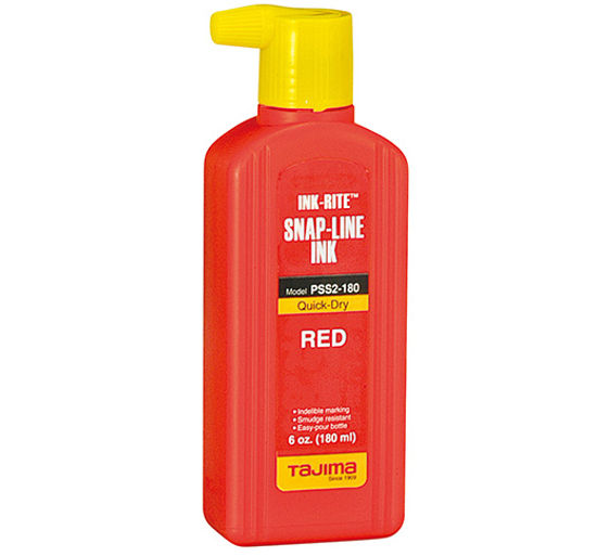 Quick-Dry Ink red - 180ml / 6oz