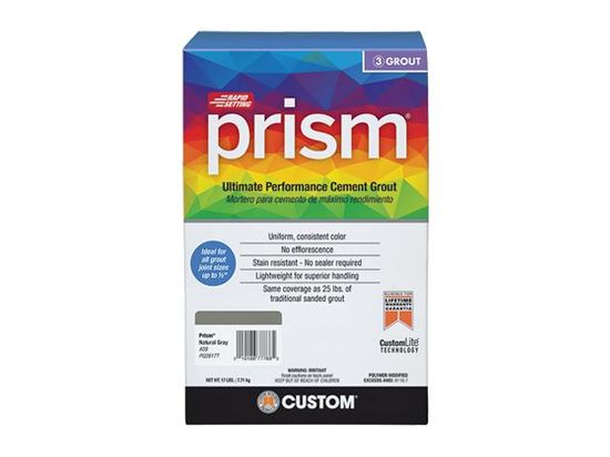 Sanded Grout Prism Color Consistent #185 New Taupe 17 lb
