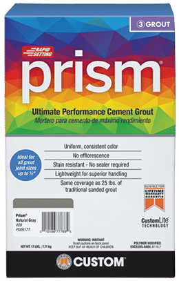 Custom Building Products - Sanded Grout Prism Color Consistent #52 Tobacco  Brown 17 lb - CPG5217