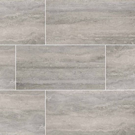 Floor Tile Veneto Gray Matte Bullnose 24" (Pack of 12)